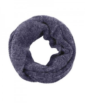 Knitted Infinity Scarf for Men-Women's Simplicity Thick Neck Warmer - Navy 2 - CR12L5JP7O5