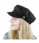 THE HAT DEPOT Black Horn Unisex Cotton Greek Fisherman's Sailor Fiddler Hat Cap - Black - C5187LRXRZK