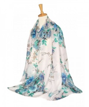 GERINLY Lightweight Shawl Scarf Turquoise in Fashion Scarves