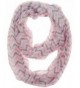 WearWide Womens Soft Chevron Design Fashion Loop Infinity Scarf for Holiday Gift - Pink/Grey/White - CH11SO7B8CH