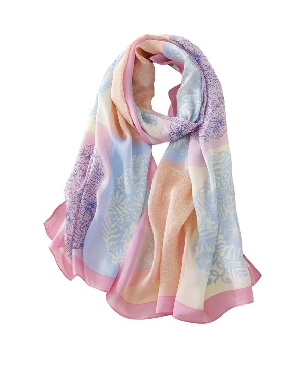 Tong Rui Women's Large Silk Scarf Colorful Scarf - Tr 02 - C4185KC9E0Z