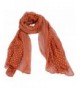 AshopZ Women's Summer Soft Lightweight Voile Polka Dot Scarf - Orange - CP12BCT02I9