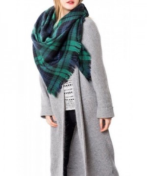 Zando Womens Stylish Blanket Tartan - Green - CA12LMALXRL