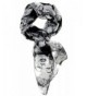 Women Lady Chiffon Marilyn Monroe Heads Print Scarf Shawl Wrap Long Stole Gift - Black - CJ11N9VYBA3