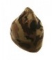 Camo Design Beanie Camel Brown Khaki