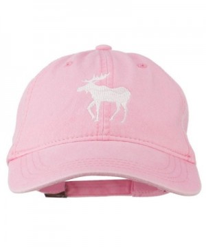 American Moose Embroidered Washed Cap