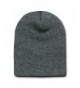 Decky 8 Inch Short Knit Beanie Ski Cap (One Size- Charcoal Grey) - CC119R100PZ