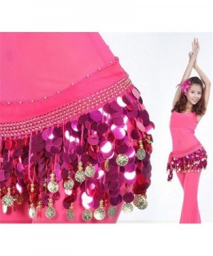 ZYZF Dancing Costume Sequin Waistband in Fashion Scarves