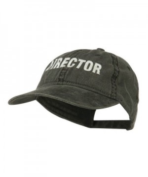 Director Embroidered Washed Cotton Cap