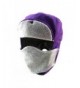 YOYEAH Trapper Hat With Ear Flaps Nylon Windproof Winter Warm For Skiing Snow Cap Men Women - Purple - C1186R6ARSC