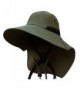 JFS Mens Summer Outdoor Quick Dry UV Protection Sun Hat Fishing Hat - Army Green - CL12HIL1HBL