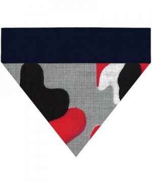 Bandanas Embroidered collar Patterns customize - Red Accent Camo / Dark Navy - C5187Y34YWZ