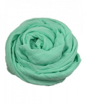 Soft Cotton and Linen Super Large Shawl Scarf Fashion Pashminas/Wrap 180*120cm - Light Blue - C311QWZDKQ5