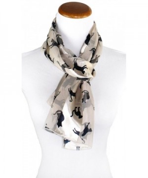 Ted Jack Stylish Feline Silhouette in Fashion Scarves