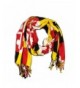 Maryland Flag Pashmina Scarf Shawl with University of Maryland Colors - C912O4PBIE6