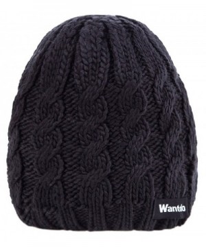 Wantdo Womens Knitted Chunky Beanie