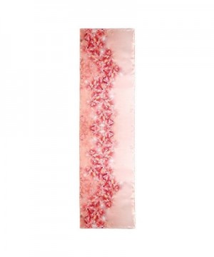 Aqueena Women's Printing 100% Silk Long Scarf Shawl - The Flower Blooming - C8182A4NM52