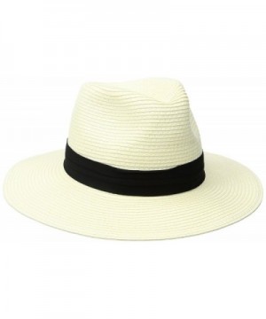 Coal The Andie Paper Straw Fedora Sun Hat - White - CV12I43JTM1