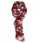 Ted and Jack - Walking with Elephants Silhouette Print Scarf - Burgundy - C4121L9XQB5