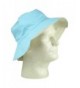 Womens Ponytail Bucket Blue Ivory in Women's Bucket Hats