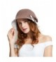 Afala Women Packable Beach Summer Hats Bucket Hats Cloche Hats- Lightweight for Travel Vacation - Brown - CC17YXCUH9N