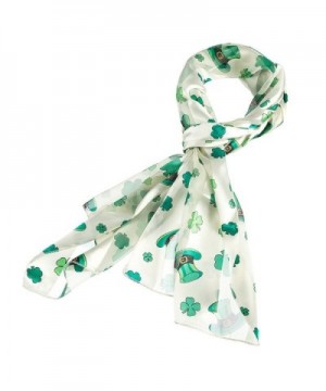 Purple Box Jewelry Shamrock Scarf One Size (Ivory Hat) - CL11TZXH783