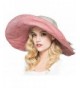 Packable Reversible Large Brim Floppy Sun Hat UPF 50 Sun Protection Travel Beach Hat - Pink-C - C0182ETUQA6