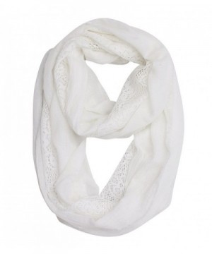 Women Soft Lace Infinity Scarf in Cold Weather Scarves & Wraps