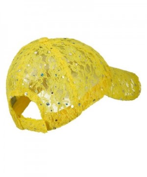 UV Lace Sequin Glitter Cap in Women's Baseball Caps