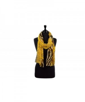 Cozzy Land Leopard and Zebra Scarf - Yellow - C911LJA1NMP