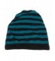 J.T.C Neon Striped Knit Open Slouchy Beanie Cap Winter Hat - Teal - CT11OUIJA41