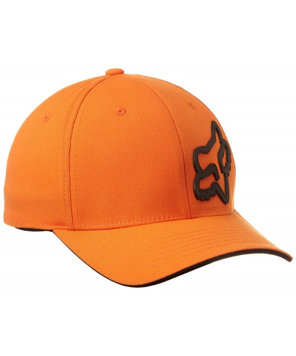 Fox Men's Signature Flexfit Hat - Orange - CO115XP4X3J