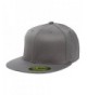 Flexfit Premium 210 Fitted Flat Brim Baseball Hat w/ THP No Sweat Headliner Bundle Pack - Dark Grey - C6185IGA2X0