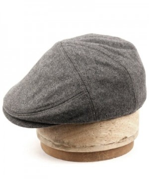 Herringbone Winter Cabbie Fleece Earflaps in Men's Newsboy Caps