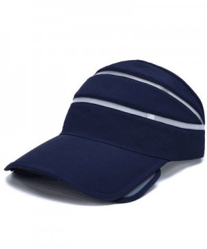 Flyou Adjustable Visor Sun Hat Sports Cap Golf Tennis Beach Summer hats - Navy - C11827R3CZX