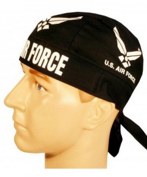 Skull Cap Biker Caps Headwraps Doo Rags - U.S. Air Force on Black - CK12ELHMSQ3