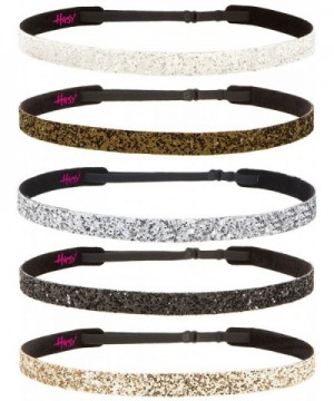 Hipsy Womens Adjustable Glitter Headband