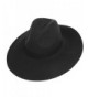 Big Brim Wool Felt Fedora - Black - C2129SN343V