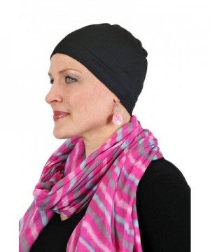 Moisture Wicking Wig Cap Hat Liner Cool Wick Beanie Chemo Caps for Women - Black - CX184Y3QNRD