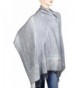 Falari Women's Woven Reversible Pashmina Shawl Wrap Scarf 80" x 27" - Silver - CF184Y5YZU7