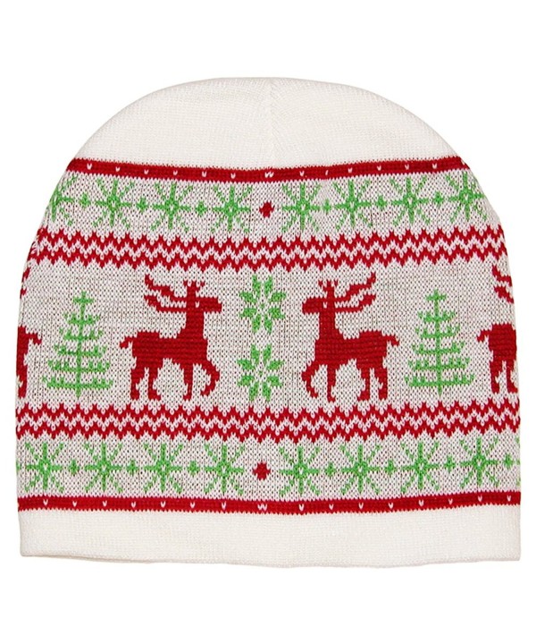 RSG Nordic Moose "Ugly Christmas Sweater" Premium Knit Cap - C811HTSHM1X
