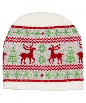 RSG Nordic Moose "Ugly Christmas Sweater" Premium Knit Cap - C811HTSHM1X