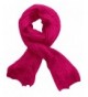 Peach Couture Long Chunky and Warm Loose Knit Scarf - Fuchsia - CW11OR05A3H