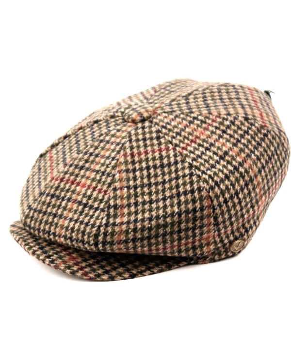Epoch hats Men's Classic 8 Panel Wool Blend newsboy Snap Brim Collection Hat - Nsb1597 - CJ12O7FD9VV