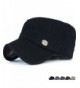 Rayna Fashion Unisex Adult Cadet Caps Military Hats Stripe Low Profile - Black - CT12ODJYFJD