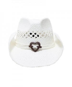 Womens Cowboy Heart White Size in Women's Cowboy Hats