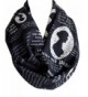 Etwoa's Jane Austen Pride and Prejudice Book Quotes Black Infinity Scarf Circle Scarf - CZ12NZX5PDC