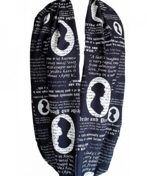 Etwoas Austen Prejudice Quotes Infinity in Fashion Scarves