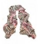 Pink Ladies Fashion Leopard Pattern Animal Print Shawl Scarf Wrap - C112LGVWAPP