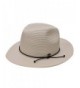 City Hunter St500 Womens Spf50++ Sun Beach Straw Hat with String 4 Colors - White - CL182XNZ8WZ